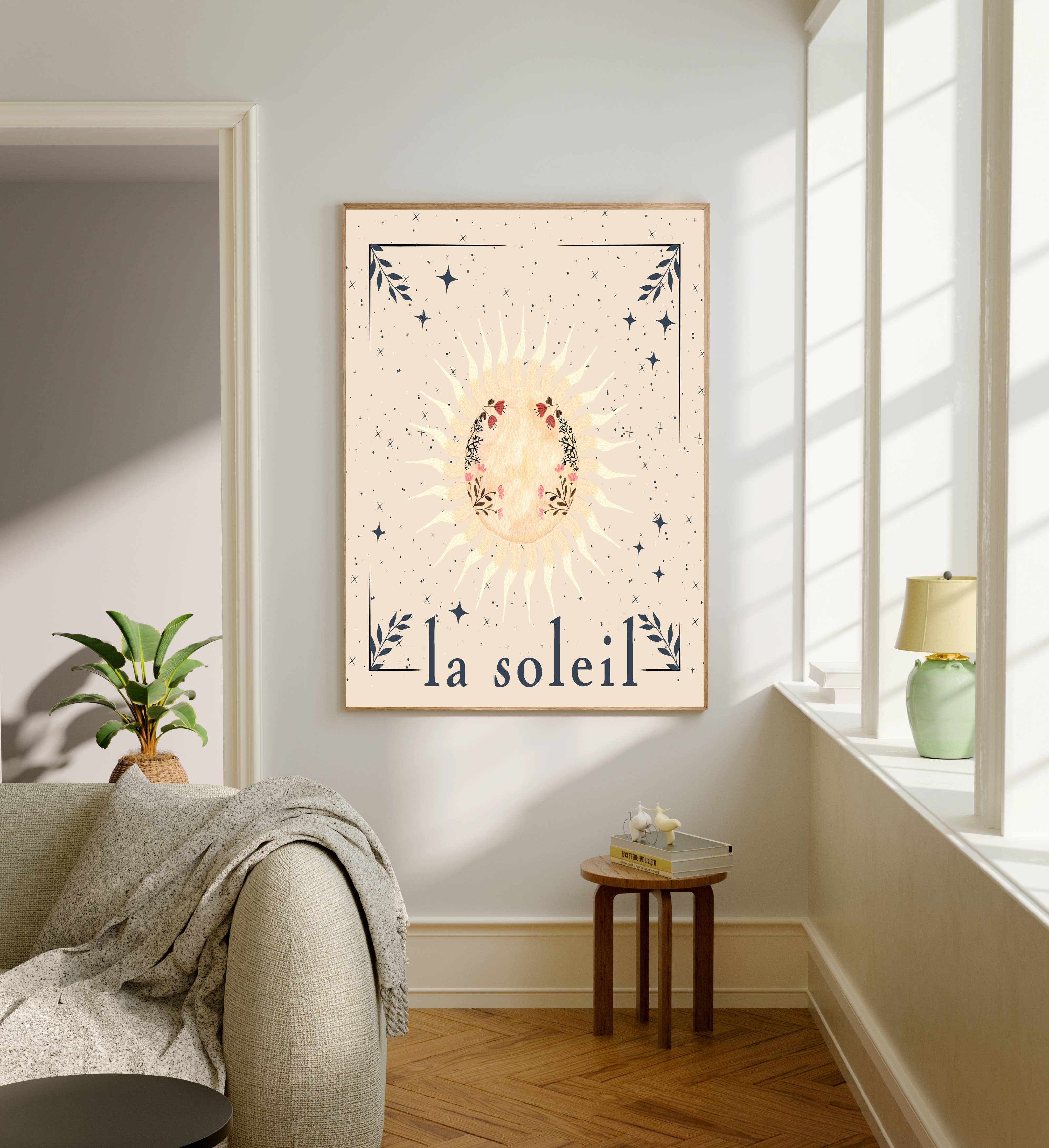 Kumo Art Prints – wholesale Art print –  La Soleil Sun Art Print   0