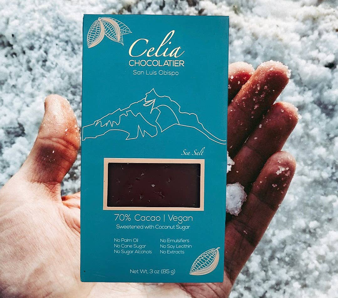 CELIA CHOCOLATIER - Wholesale Chocolate Bar - 70% Dark Chocolate | Sea Salt | Coconut Sugar 3
