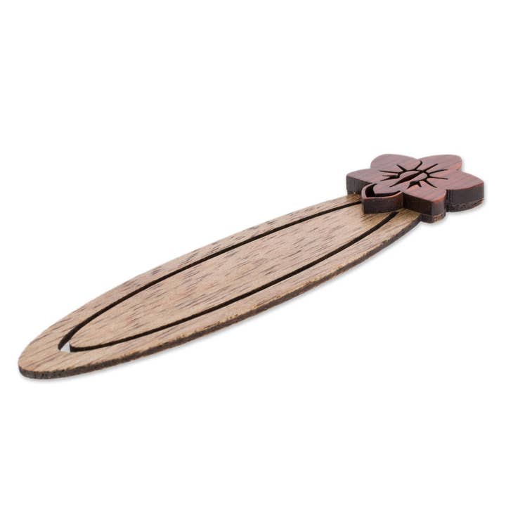 NOVICA - Wholesale Bookmark - Novica Handmade Sarchi Flower Teak Wood Bookmark