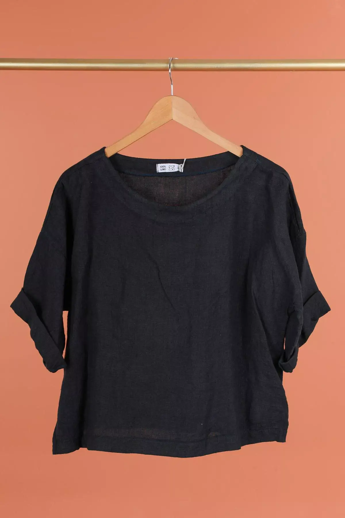 la maison des fibres naturelles - Wholesale Blouse - Women's - Round neck linen top 659005 100% linen5