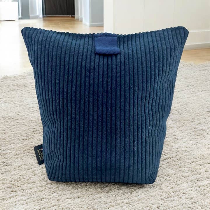 Emmanuel Création - Wholesale Door Stop - Doorstop bag, "Navy Corduroy"2
