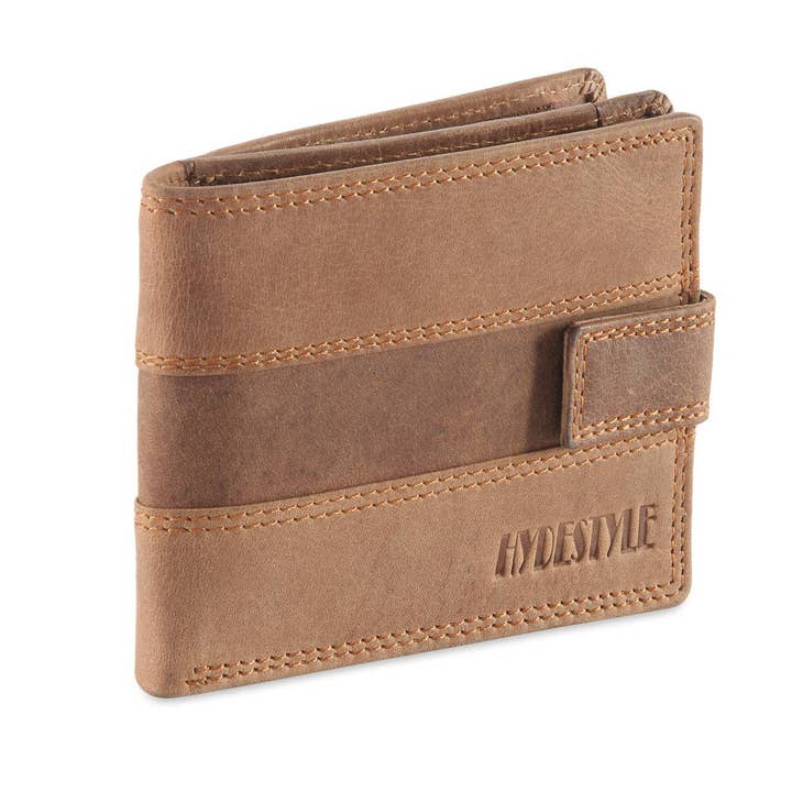 Frango Mens' Leather Slim Bifold Wallet #GW40 for wholesale by Hydestyle London