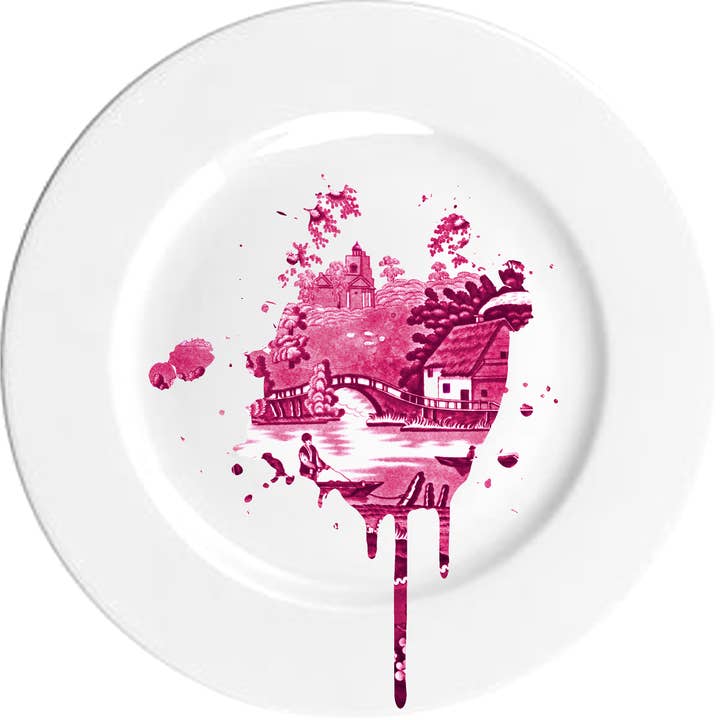 Mineheart - Venta al por mayor Plato grande - Platos Antiguos Funky Undercover - Juego de tres1