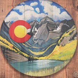 Colorado Maroon Bells Wood Print for wholesale by Art For The Young At Heart