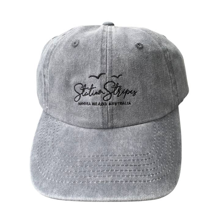 Wings Washed Back Baseball Cap for wholesale by Station Stripes