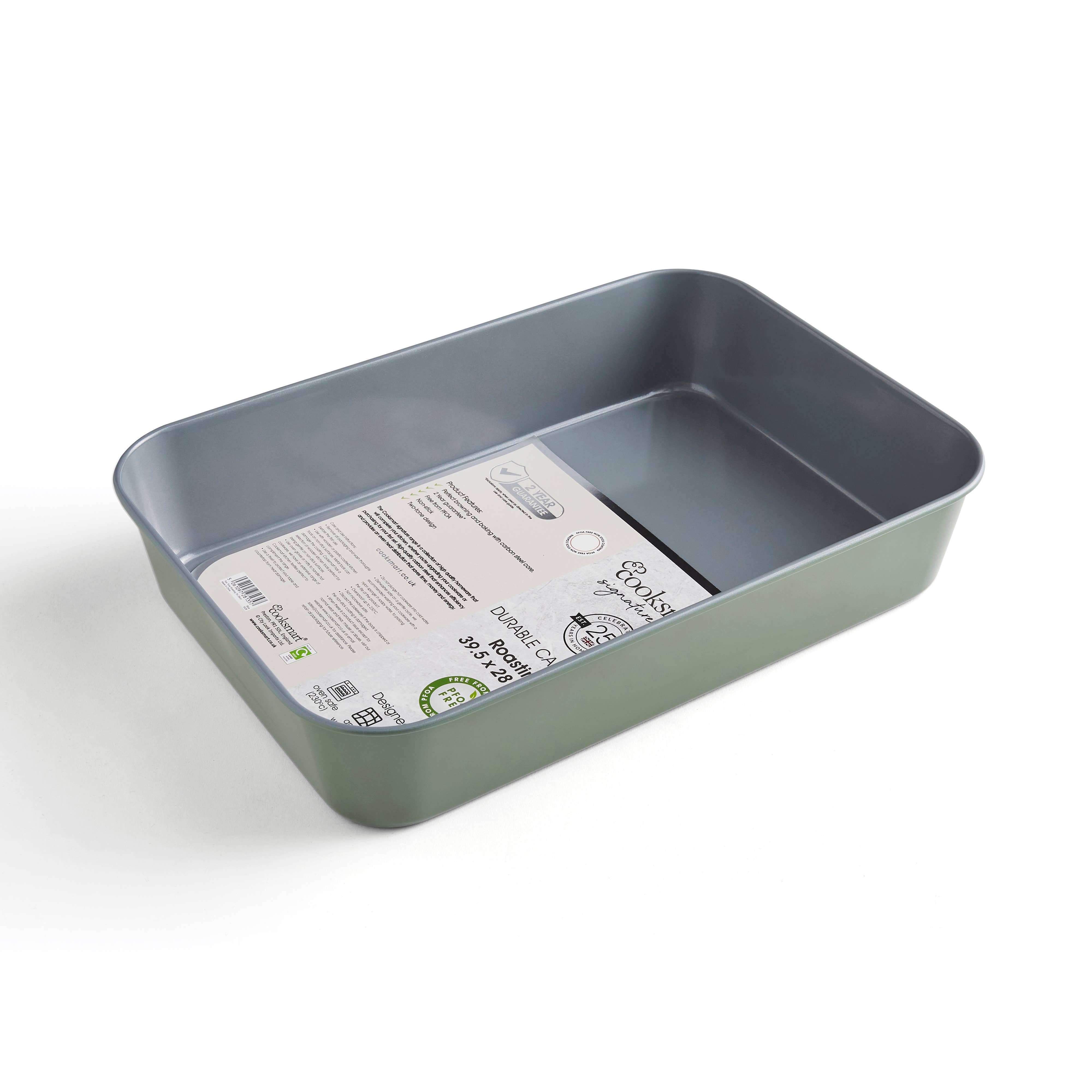 Green Two Tone Roasting Tin 39cm #2 for wholesale on Faire