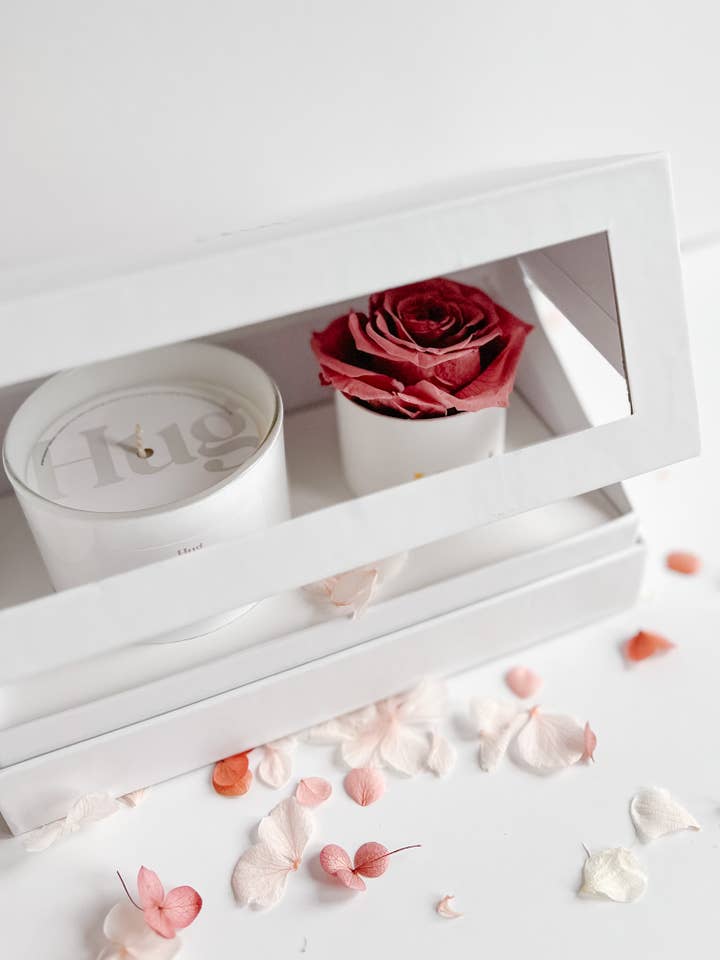 Pacote Forever Rose e Velas por atacado de Hug Forever Florals and Luxury Candles