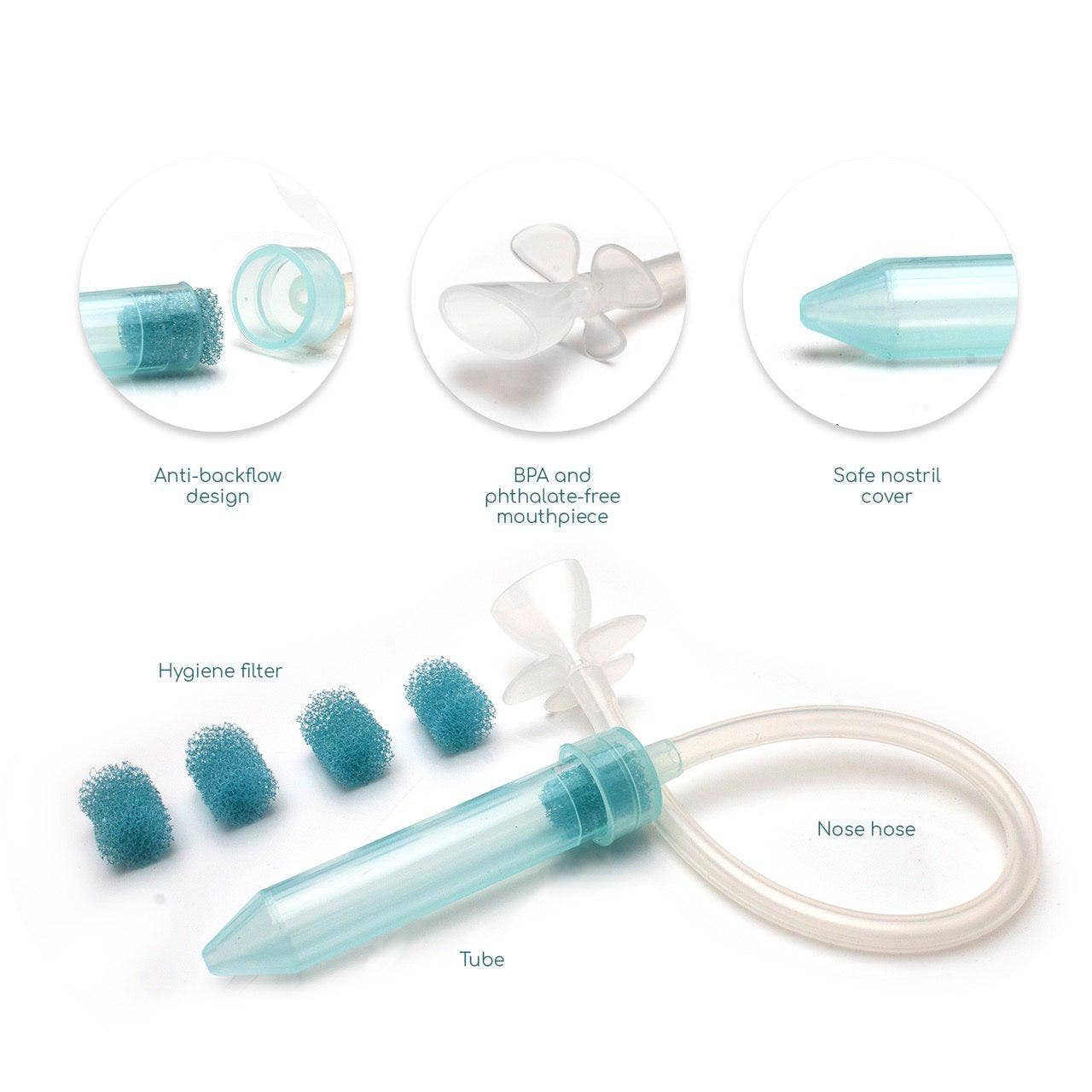 Little Martin's Drawer – wholesale Bib – Baby – Baby Booger Sucker (Blue)6