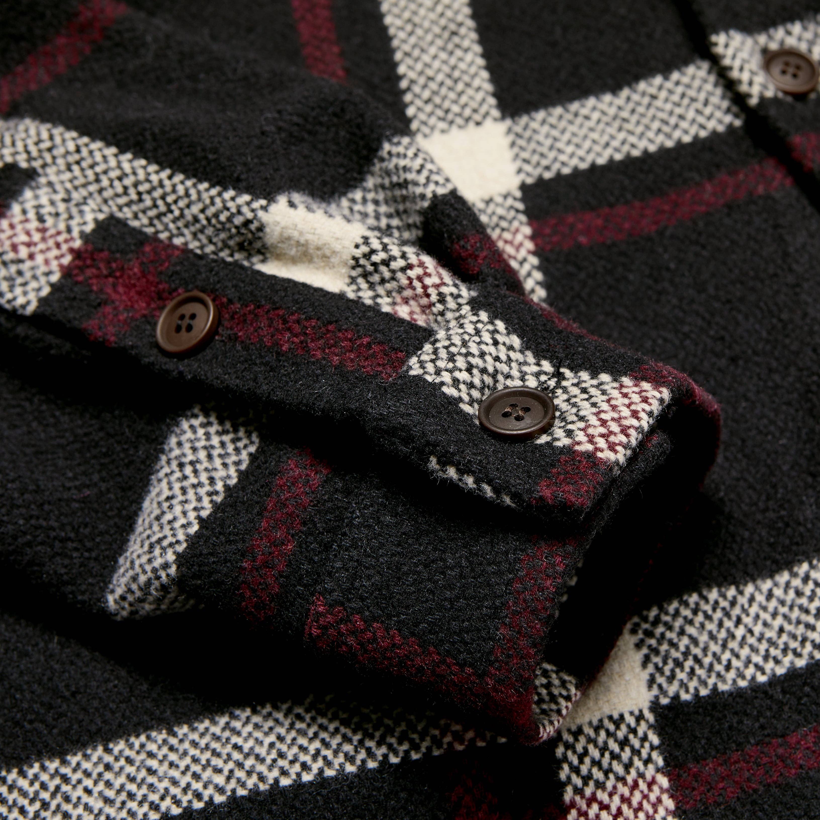 MANCUB - Wholesale Button Down Shirt - Men's - Dark Checked Flannel Overshirts2