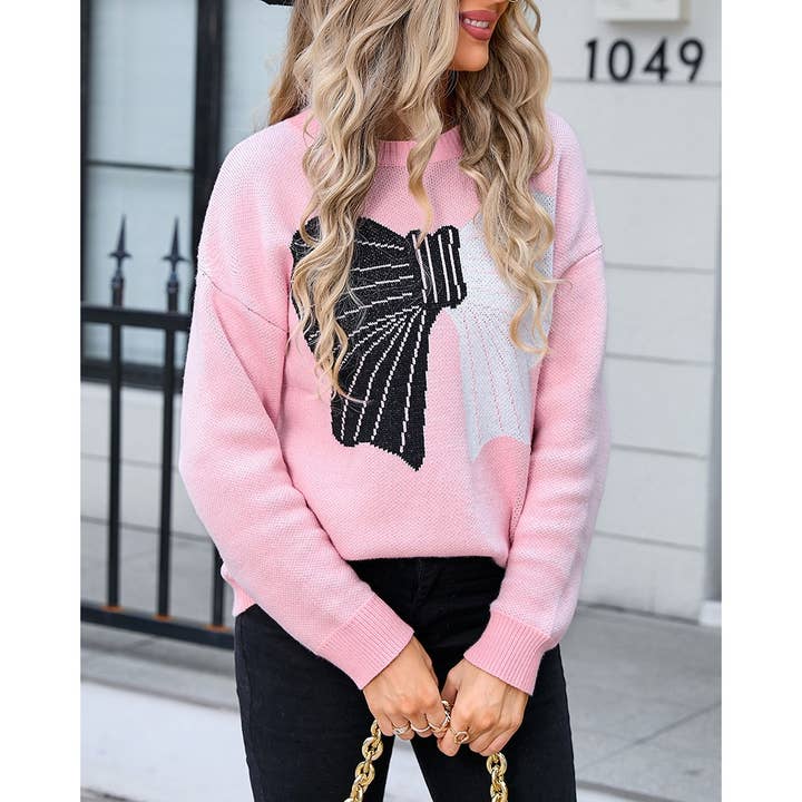 Pull en maille Big Bow pour la vente par Mapcie