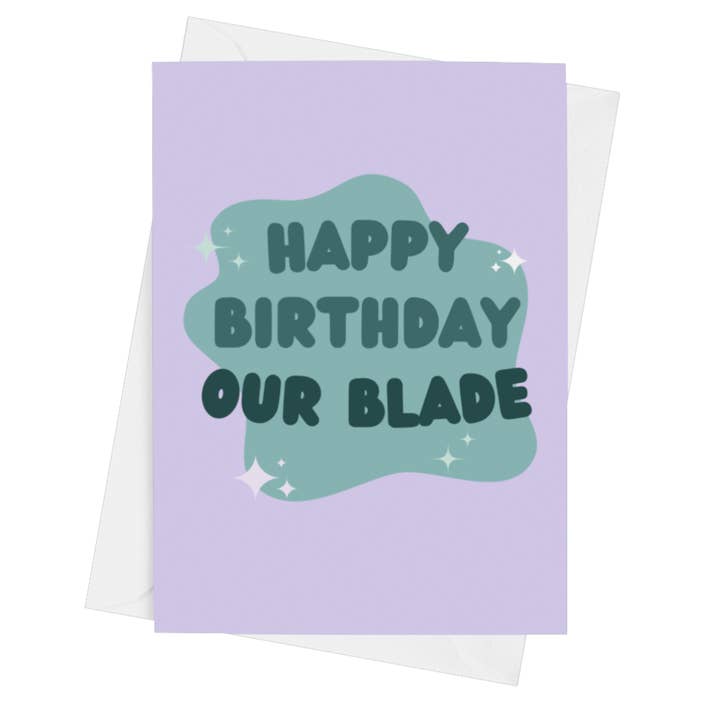 HB OUR BLADE CARD for wholesale by Parful Stuff