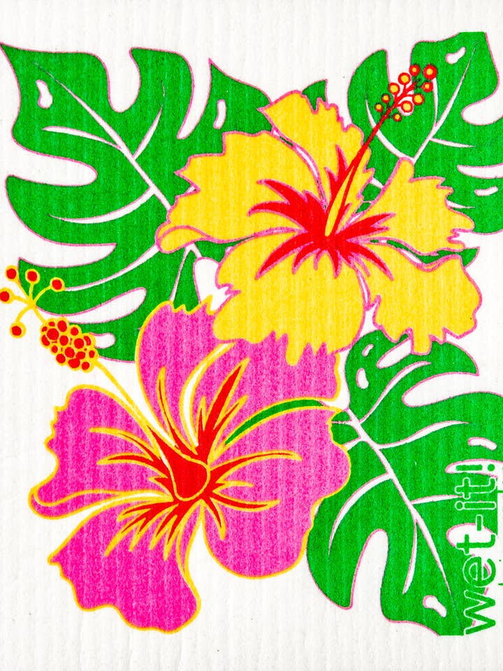 Glad Hibiscus svensk klud for engroshandel hos Wet-it!