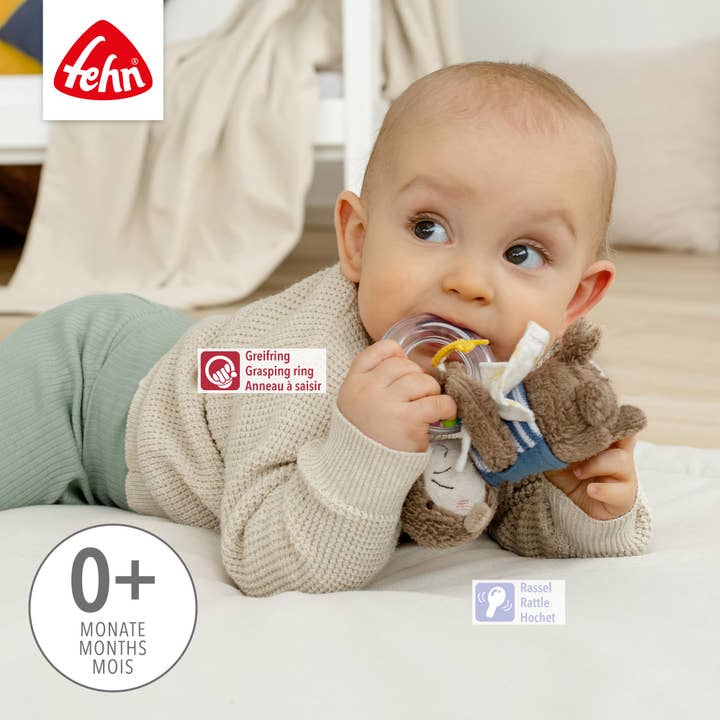 Fehn - Wholesale Handheld Rattle - Baby - Rasselring Otter - Greifling/Motor skills toys