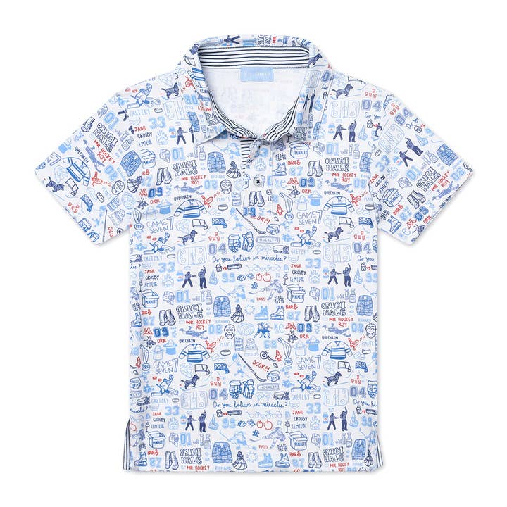 Hockey Boy's Polo Shirt for wholesale by Joy Street