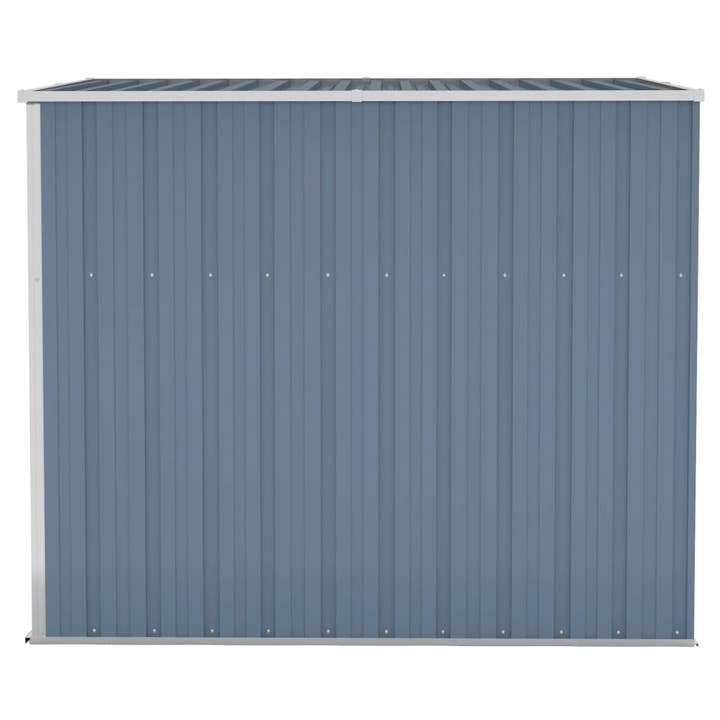Greenwestons - Wholesale Outdoor Ornament/Decor - Green's Wall-mounted Garden Shed Gray 46.5"x76.4"x70.1" Galv3