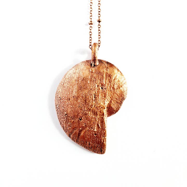 MergingMetals - Wholesale Pendant/Charm Necklace - Ammonite Fossil Necklace