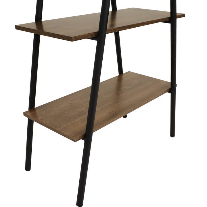 Sunnydaze Decor - Wholesale Bookcase - 4-Tier Industrial-Style Ladder Bookshelf - Brown9