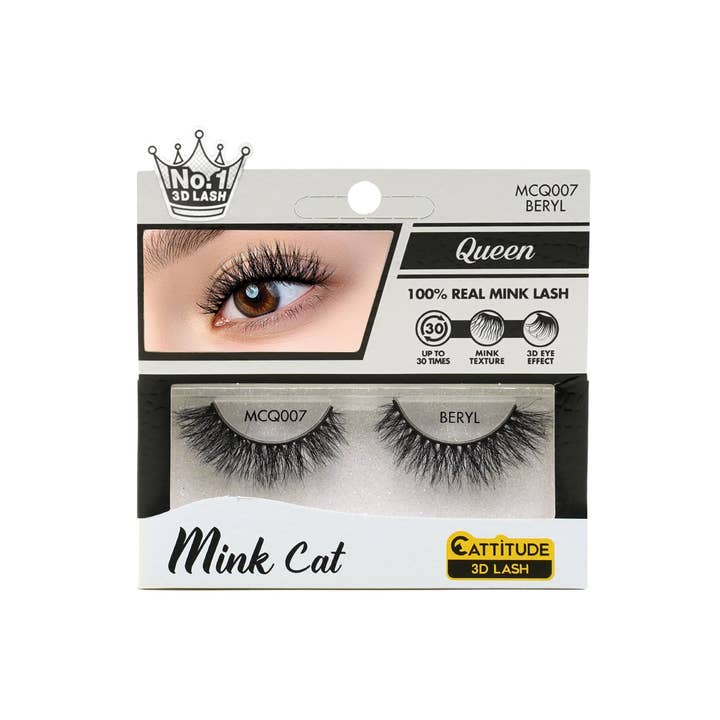 EBIN NEW YORK - Vente Faux cils - Beryl - Cils 3D Queen Mink Cat1