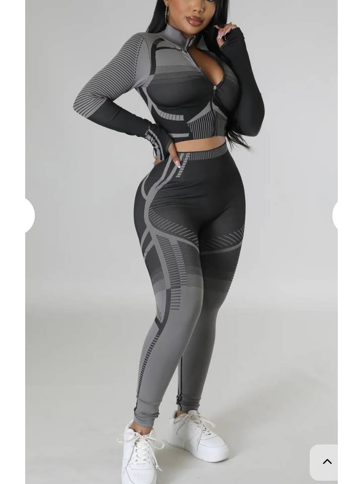 JBLA FASHION - Wholesale Top & Pant Set (NOT Loungewear) - Women's - MULTI PATTERN TOP AND LEGGING SET