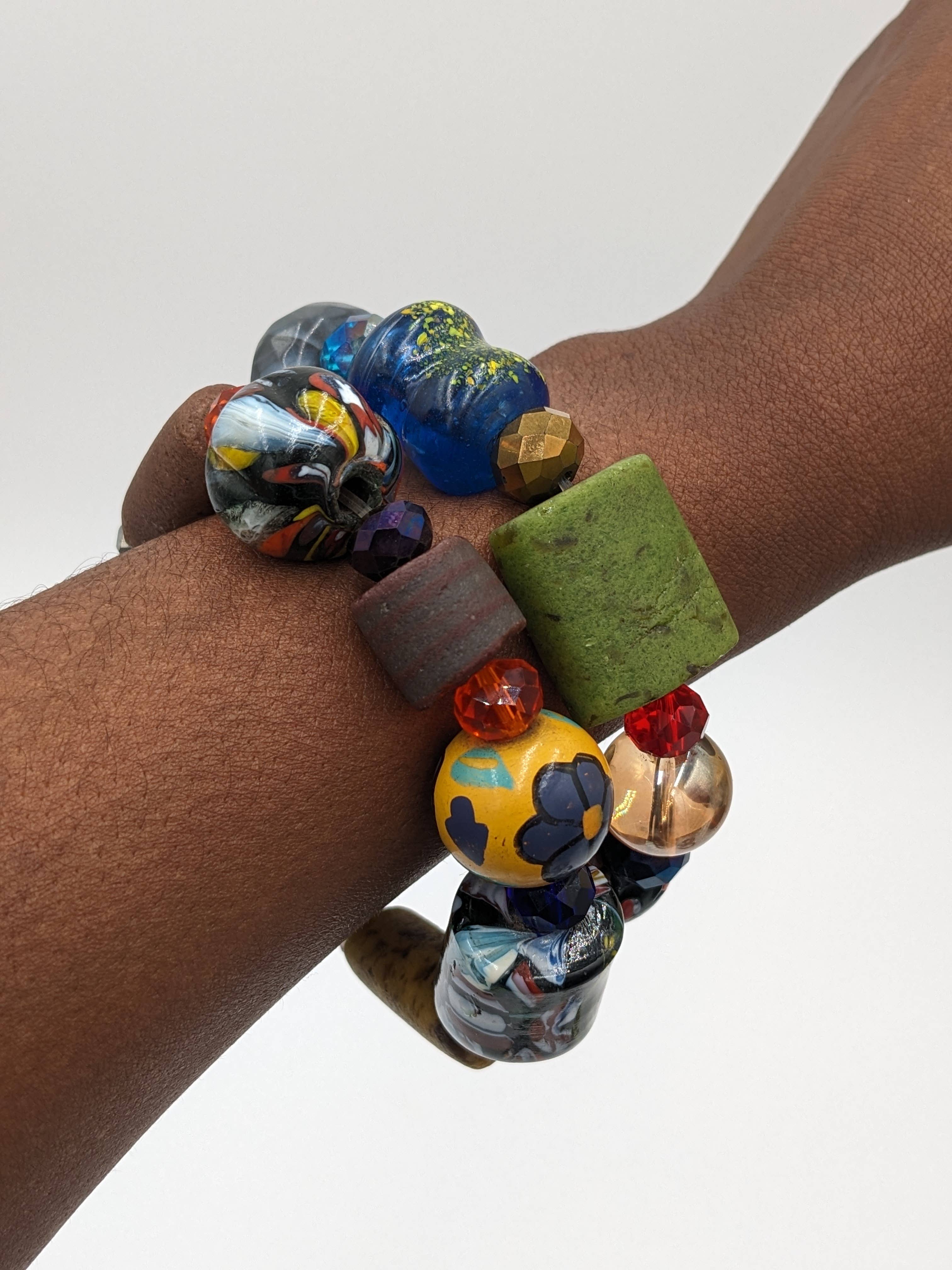 Afrikan Authentix - Wholesale Beaded Bracelet - Chunky Beaded Bracelets | African trade Beads Bracelets 9