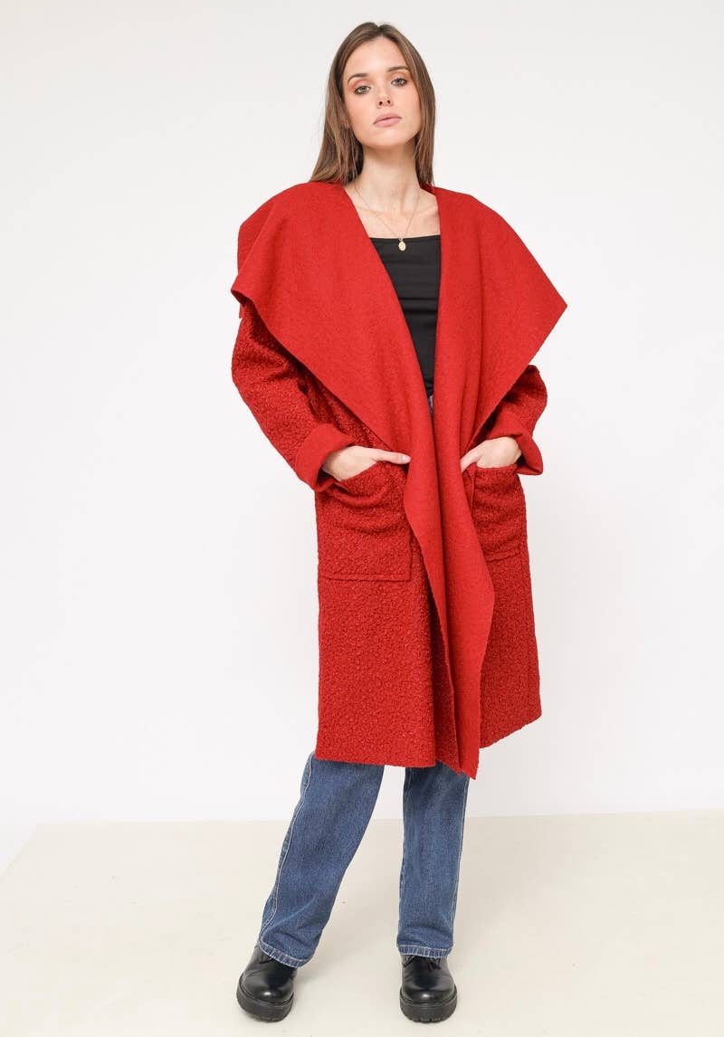 LINEN & COTTON HOUSE - Vente Manteau – femme - VESTE BOUCLETTE MATIERE RESPONSABLE + SIZE  35122 31