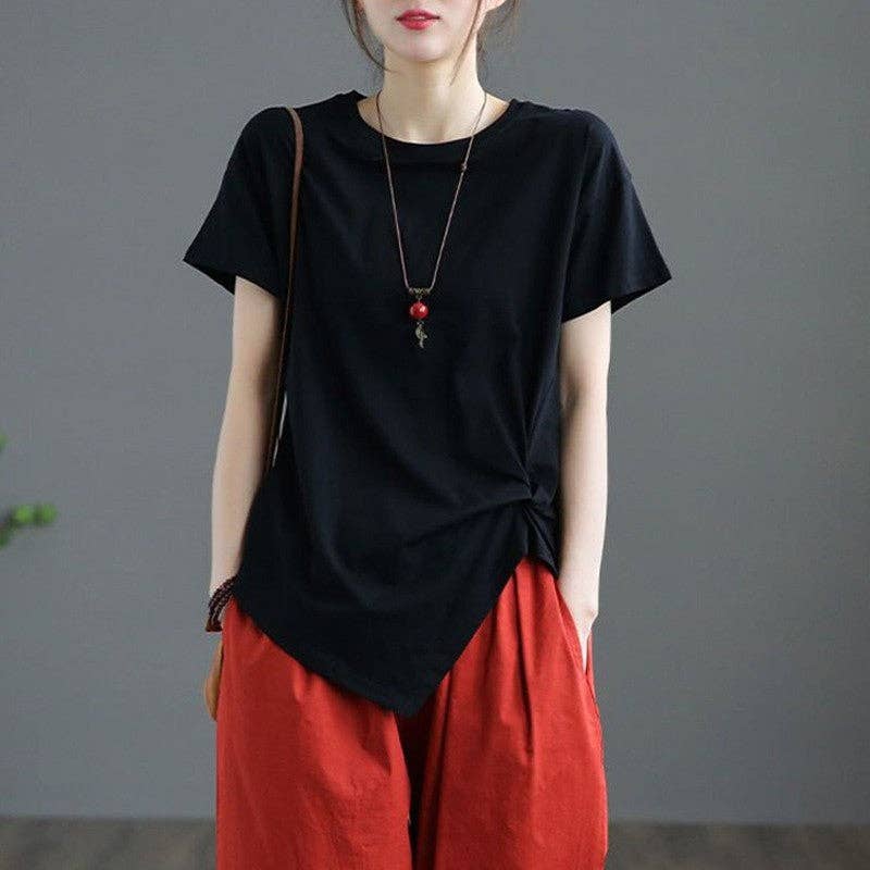 UZ Wholesale Store - Wholesale T-Shirt - Women's - Wrinkle-Free Plus Size Short Sleeve T-Shirt0