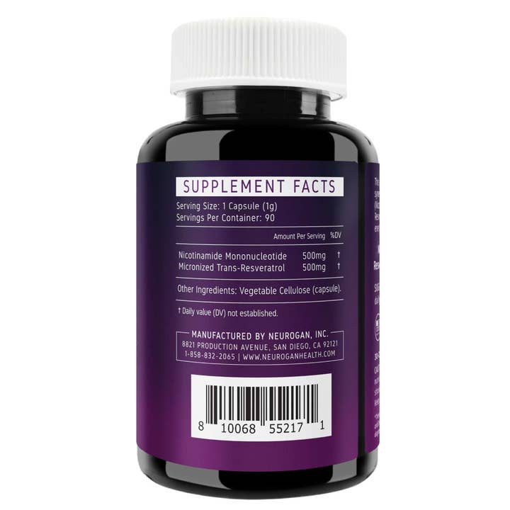 Neurogan Health – Engroshandel Kosttilskud og vitaminer – NMN + Resveratrol Kapsler