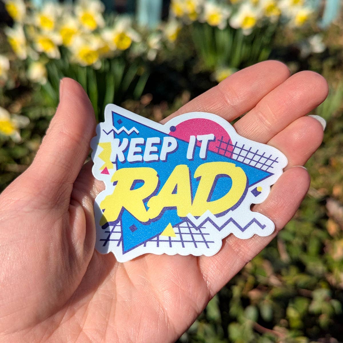 Bolts and Stars - Wholesale Sticker - Keep it Rad 90s Style Sticker2