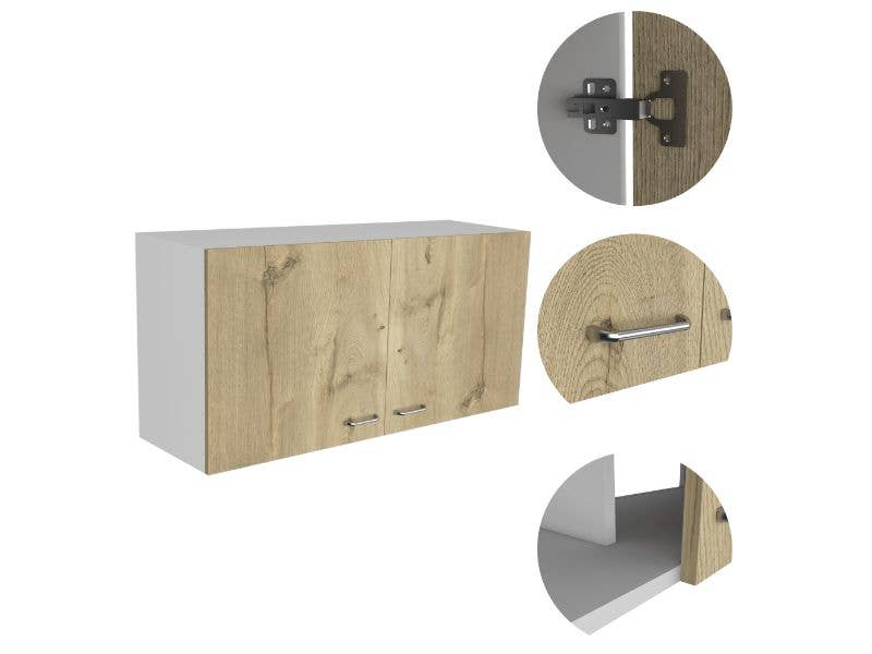 TUHOME FURNITURE - Vendita all'ingrosso Armadietto - Mobile a muro Napoles con doppia anta e due ripiani2