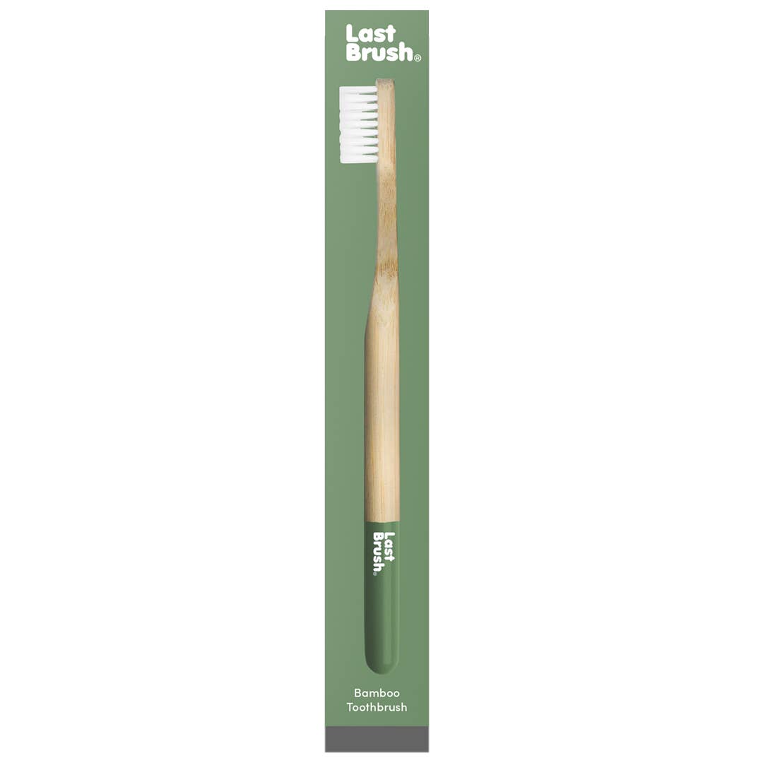 The Last Co. – wholesale Toothbrush – Last Brush Sage - Single Bamboo Toothbrushes0