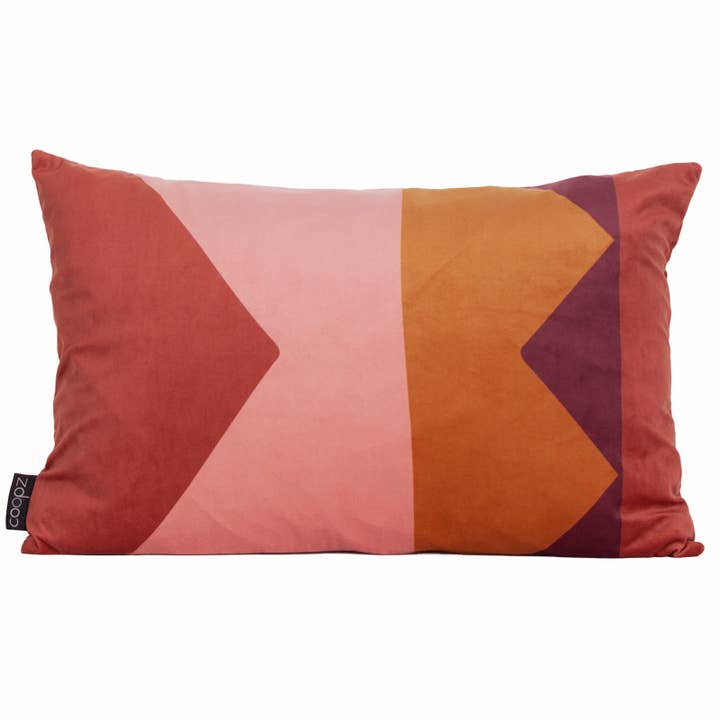 Housse de coussin lettre velours bordeaux pour la vente par coopz