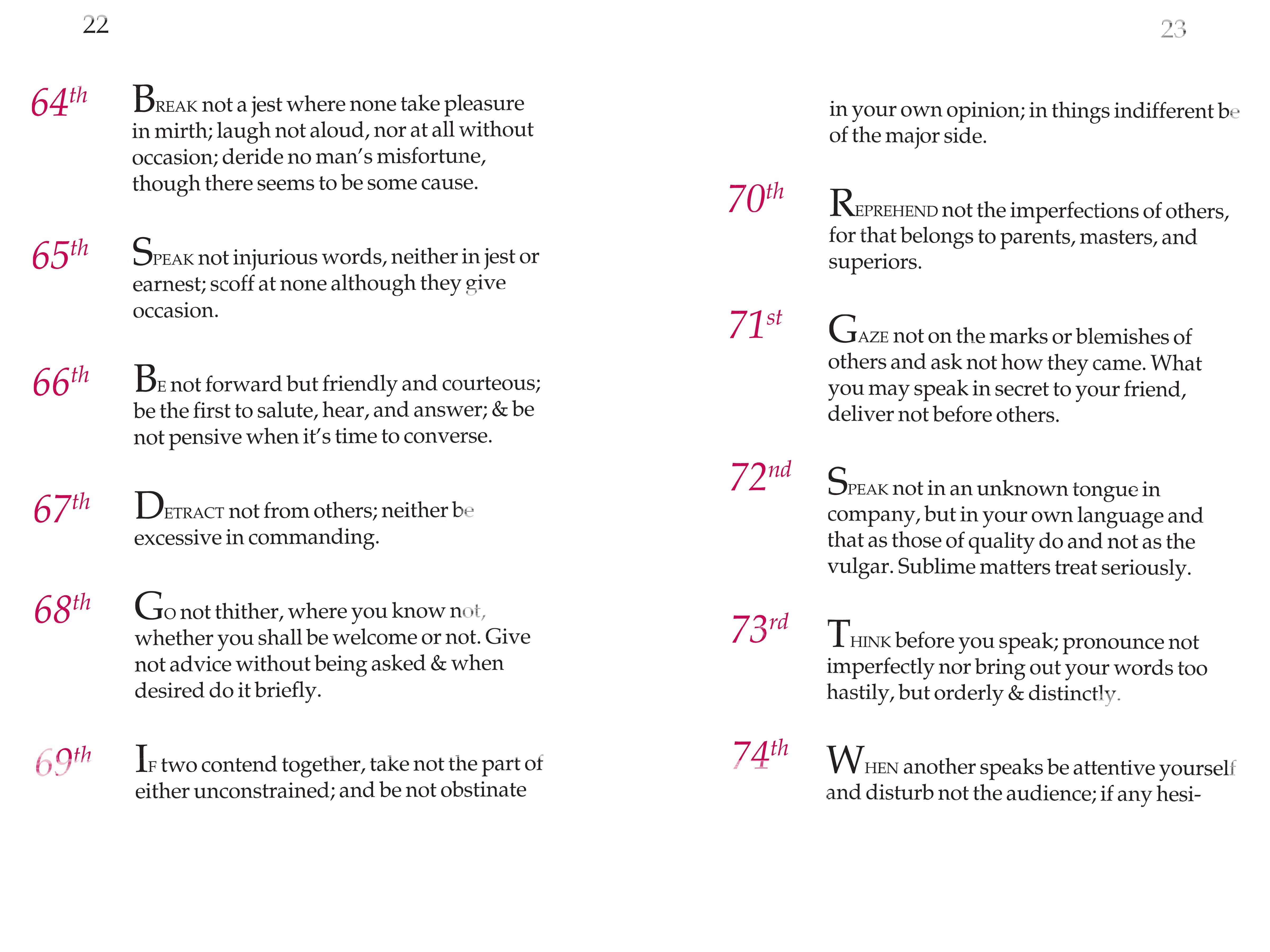 Applewood Books - Vente Politique et actualités - Règles de civilité et de comportement décent de George Washington3