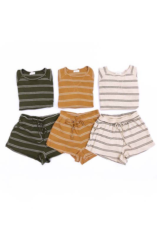 Endless Blu – Calções – Mulher por atacado – DP0008A Waffle Knit Drawstring Short9