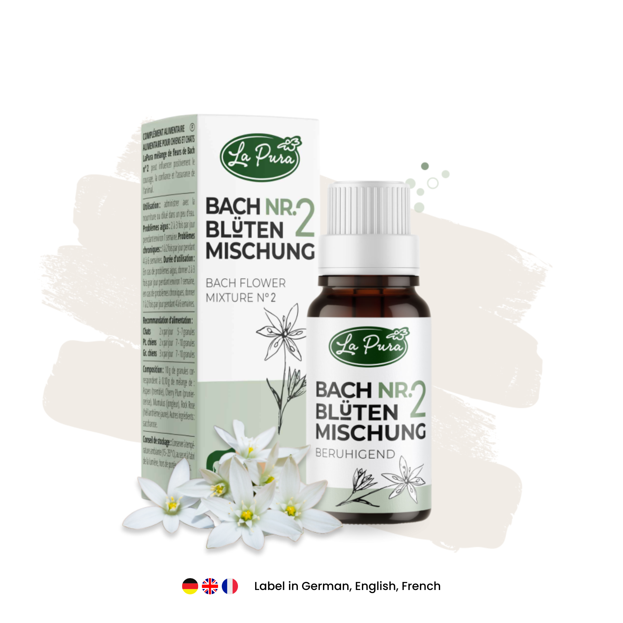 Kauartikel.com GmbH - Wholesale Pet Supplement - Cat/Dog - LaPura Bach flowers No. 2 (approx. 1,200 globules)0