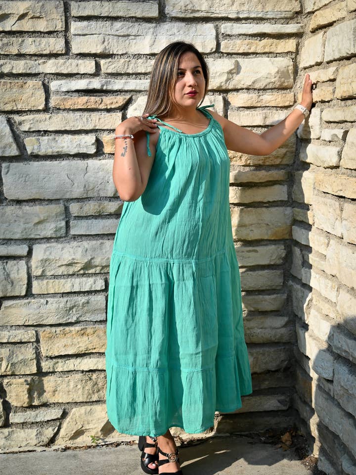Alpaca market - Wholesale Dress - Women's - Earth Goddess Cotton Summer dress - 100% cotton dress - Summer cotton dress