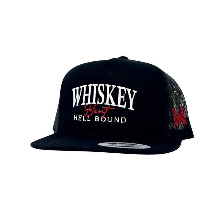 The Mad Hatter Co - Wholesale Trucker Hat - Unisex - MHC Whiskey Bent and Hell Bound Trucker Hat