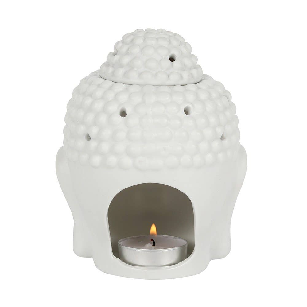 Something Different Wholesale – wholesale Wax warmer – White Buddha Head Oil Burner and Wax Warmer3