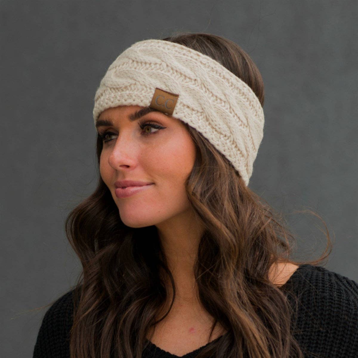 Truly Contagious - Wholesale Fashion Headband - Women's - CC Cable Knit Lined Headwrap ( HW-20 )46