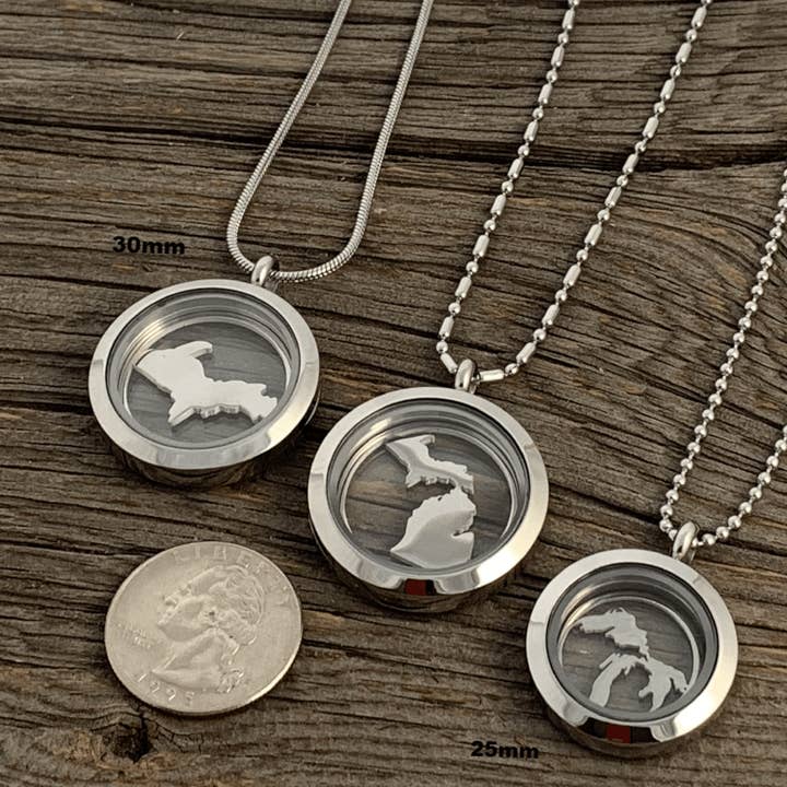 Be Inspired UP - Wholesale Locket necklace - Great Lakes Glass Locket8