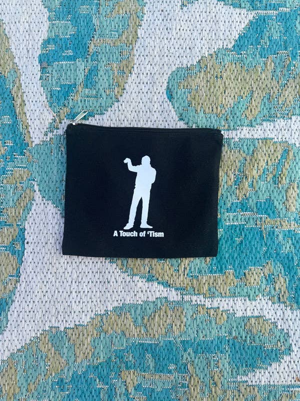 A Touch of 'Tism Short Makeup Pouch for wholesale by Unruly Femme