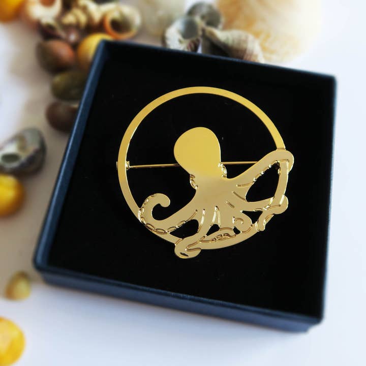 Hirondelle Bijoux - Wholesale Brooch - Octopus brooch5