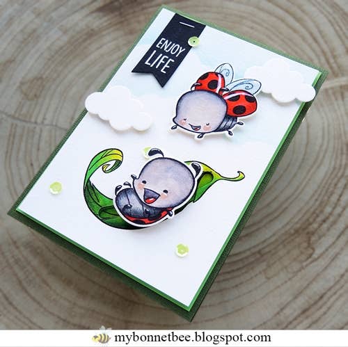 Impronte D'Autore - Wholesale Rubber/Decorative Stamp - Ladybug transparent polymer stamps8