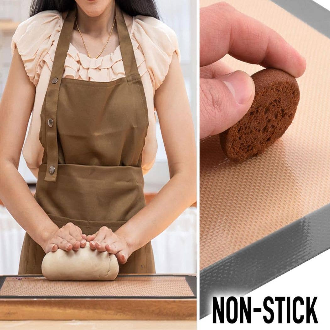 Zulay Kitchen - Wholesale Baking Sheet/Mat - Silicone Baking Mats 2 Pack - Hangable & Shelf Ready2