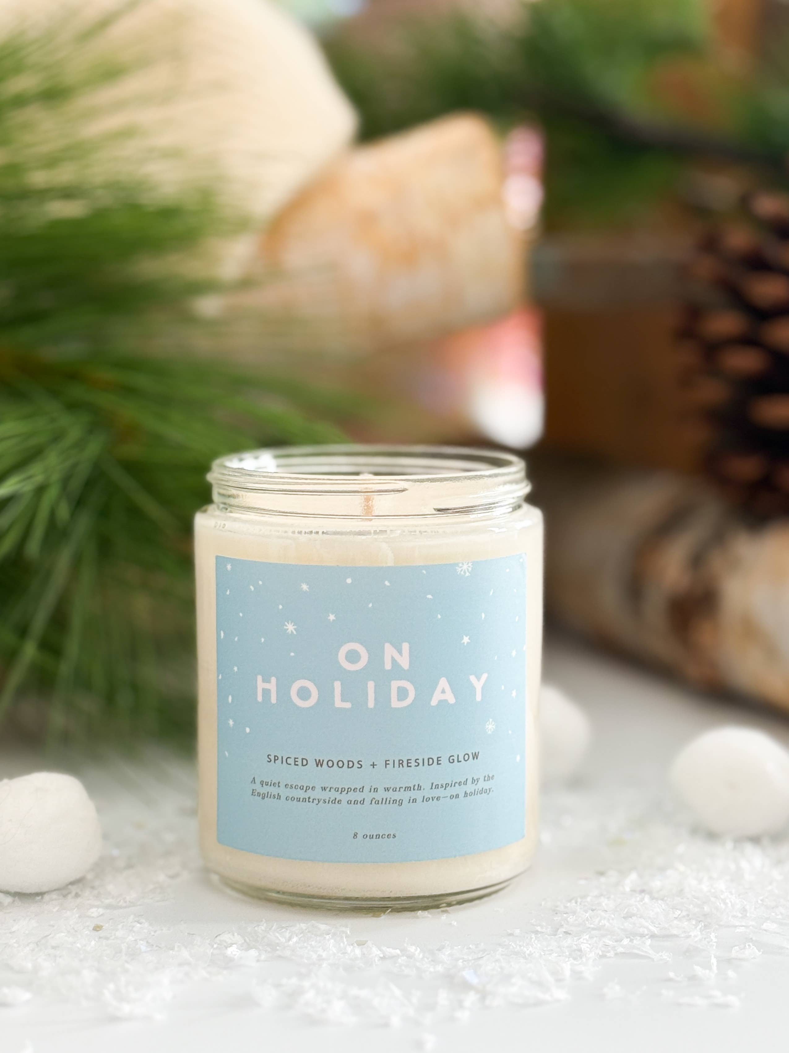 Declaration & Co - Wholesale Jar/Filled Candle - On Holiday Candle - 8 oz.