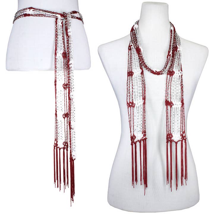 The Magic Scarf Company - Wholesale Scarf - Women's - 1755 - Shanghai Beaded Scarves/Sash104