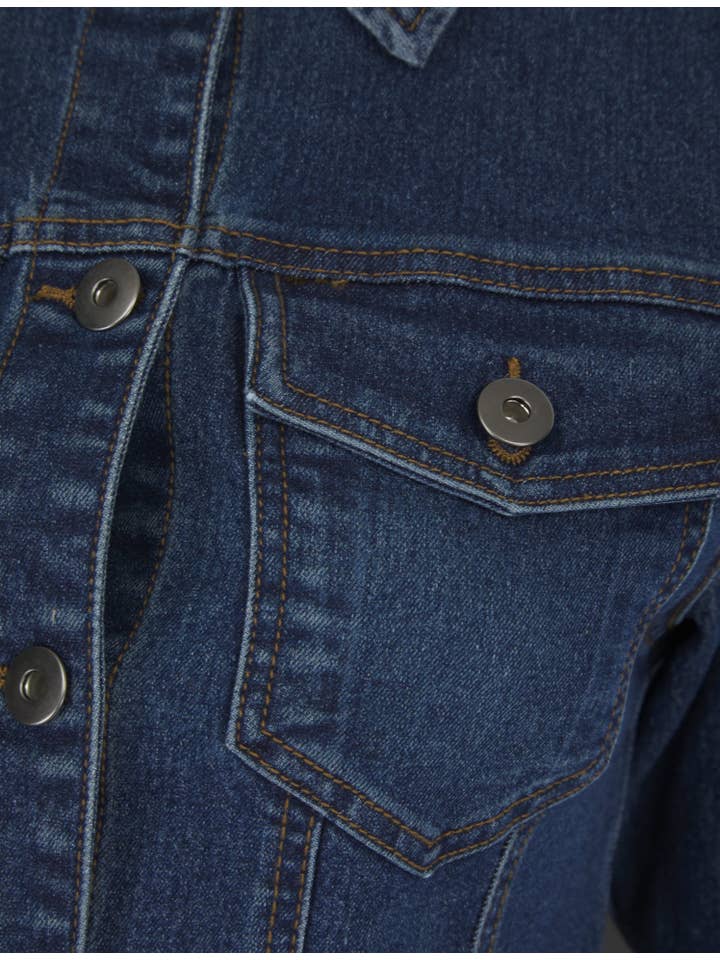 Kurt Muller – wholesale Denim jacket – Women's – Kurt Muller Mid Denim Cotton Stretch Jacket5