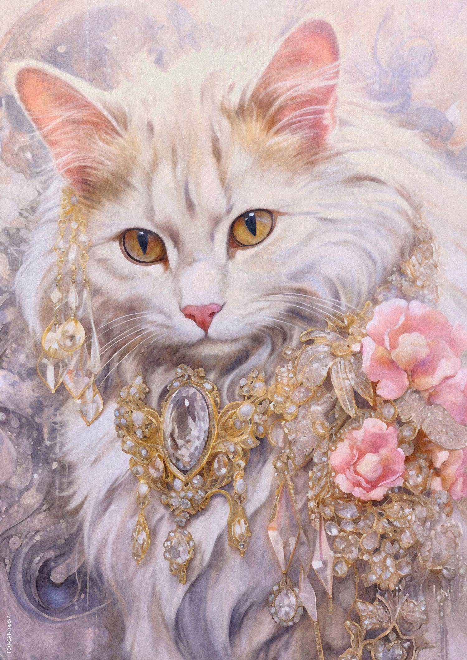 Footle Publishing - Wholesale Art Print - Dreamy Cat art print