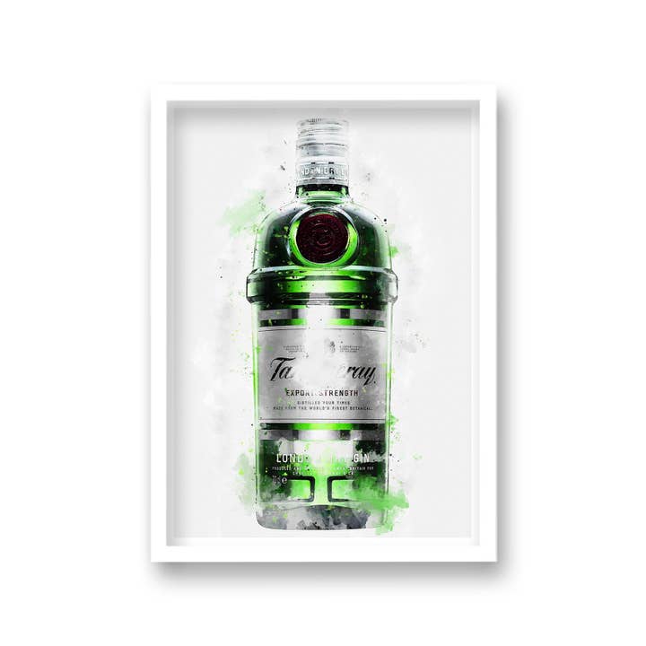 Gallery Print and Art - Wholesale Art Print - Gin Graphic Splash Print Tanqueray Inspired1