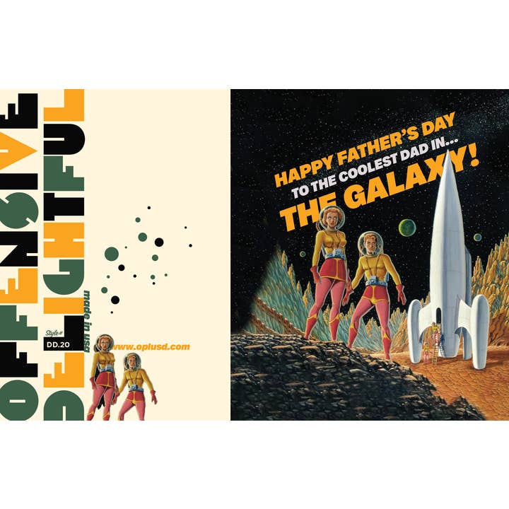 offensivedelightful - Wholesale Father’s Day card - GALAXY DAD father's day card1