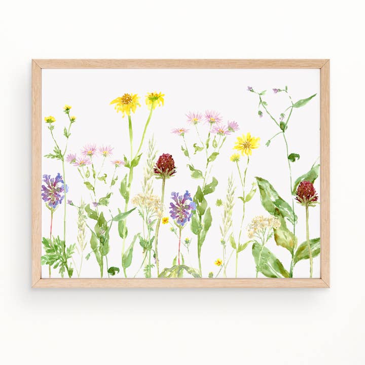 "Wildflower Study" Print for wholesale by Shelly Cluff Art